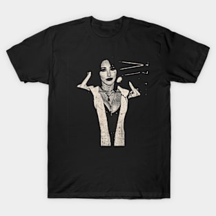 Rhea Ripley Flipping the Bird T-Shirt